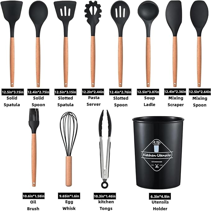 "12-Piece Cooking Utensil Set – Essential Kitchen Tools for Every Home Chef"