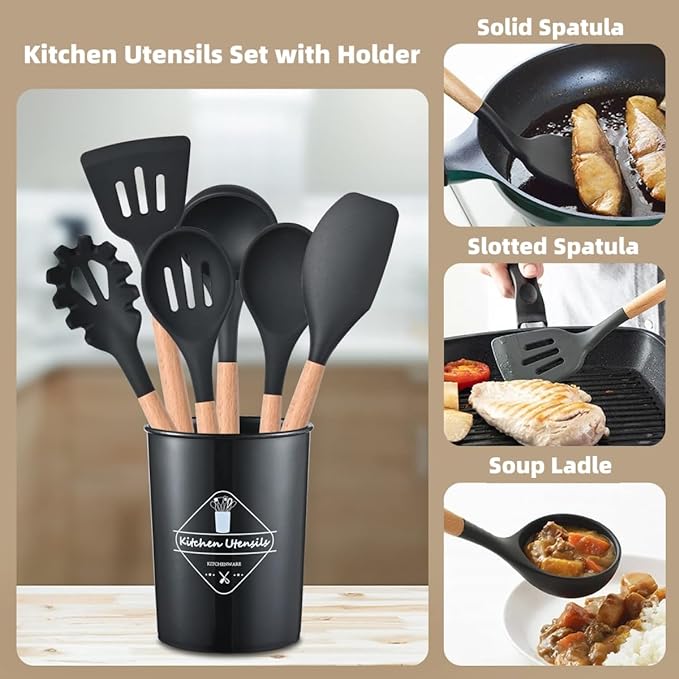 "12-Piece Cooking Utensil Set – Essential Kitchen Tools for Every Home Chef"