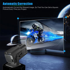 "Cinematic Anywhere: The Smart Mini Square Projector"